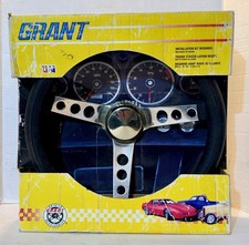 Grant Classic Series 838 13.5 Steering Wheel Chrome 3 Spoke Vintage Nos Usa