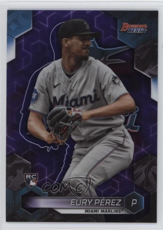 2023 Bowman's Best Purple Refractor 79/250 Eury Perez Eury Pérez #34 04lq