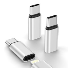 3Pack Apple MFi Certified USB C to Lightning Adapter for iPhone 17e 17 Air Pro