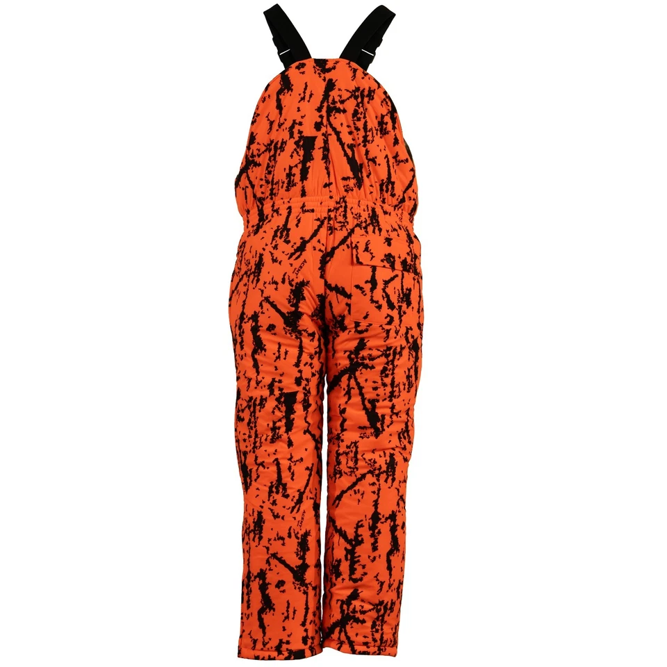 Gamehide Men's Flatland Insulated Blaze Orange Camo Deer Hunting Bibs - Image 2 of 2