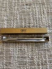 Vintage Cross Ballpoint Pen Chrome USA Original Box, Black Ink
