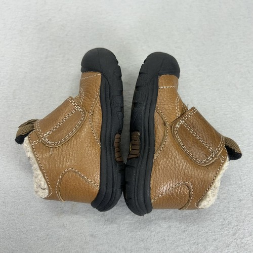 KEEN Winter Mid Ankle Boots Brown Waterproof Youth Boys Size 5 - Afbeelding 7 van 8