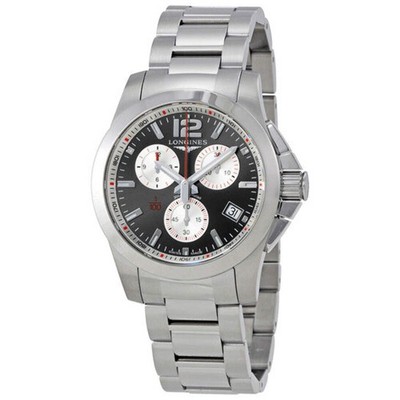 Longines Conquest Chronograph Grey Dial Men's Watch