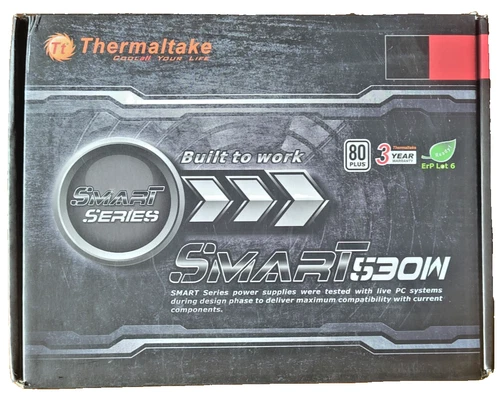 Slightly used SP-530P Thermaltake 530W power supply. Max. output 600W