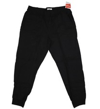 Hanes Jogger Pants Mens XL Black Originals 100 Cotton Elastic Waist Pockets