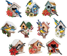 3-D Motive, ausgestanzt, ca. 7-10 cm, 10 Stück im Beutel | Bilder zum Basteln & 