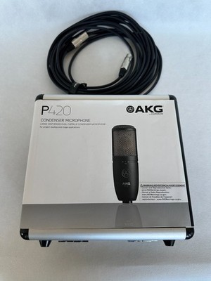 AKG P420 microphone with cable and box