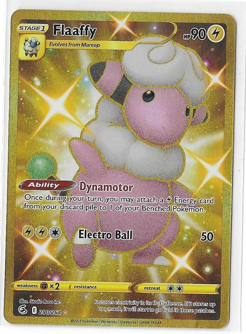 flaaffy pokemon card price Flaaffy 280/264 Pokemon Fusion Strike Sword & Shield Secret Rare Card NM