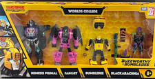 Transformers Buzzworthy Bumblebee Worlds Collide 4-Pack Nemesis Primal NISB
