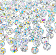 800 Pieces 6Mm Crystal Rondelle Glass Beads AB Color Faceted Rondelle Beads DIY