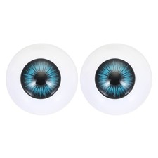 24mm Doll Eyes,1 Pair Realistic Acrylic Eyes, Dark Blue