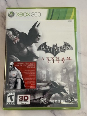 *ULTRA RARE* Batman Arkham City Xbox 360 3D EARLY PRINT NEW & FACTORY SEALED
