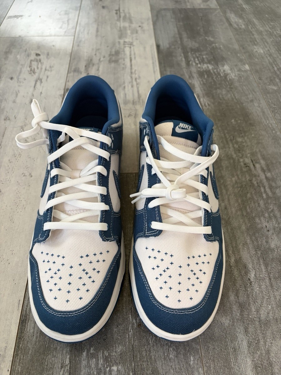Nike Dunk Low Retro SE Sashiko Industrial Blue DV0834-101  Sz 15 NEW Nike Dunk Low Industrial Blue Sashiko Men main image 4