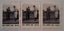 (3) GEORGE BUSH & BABE RUTH Baseball Rare Gypsy Oak Micro Gumball Machine Cards