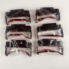 6 Pack - Epson ERC30 ERC34 ERC38 - Compatible Black  Red Printer Ribbons