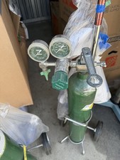 Portable Medical Oxygen Tank Empty Size E With Cart  Regulator     5382