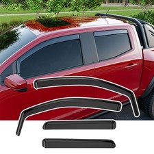 xipoqix Side Window Visor Deflector 2023-2026 Chevy Colorado GMC Canyon Crew Cab