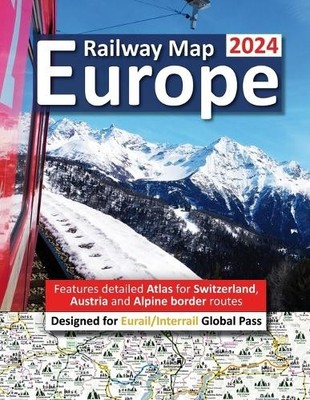 Caty Ross Europe Railway Map 2024 - Features Detailed  (Taschenbuch) (US IMPORT)