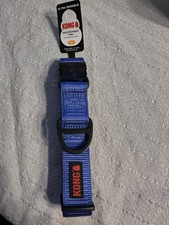 KONG - BLUE - Max Heavy Dog Collar MEDIUM 14-20in. New Free Shipping
