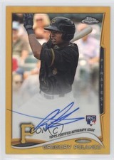 2014 Topps Chrome Rookie Gold Refractor 26/50 Gregory Polanco #GP Auto 1g5