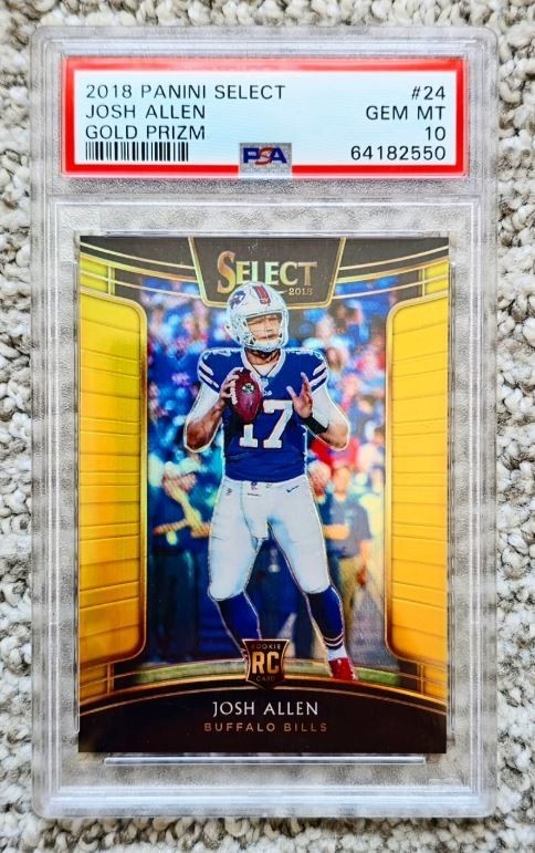 Josh Allen Panini Select #24 Gold