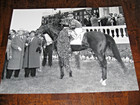 11 X 14 -- Photo of Iron Liege in the 1957 Kentucky Derby Winner Circle — photo 1