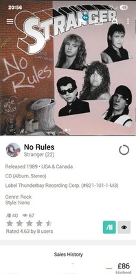 Stranger ~ No Rules AOR CD 1989 Melodic Soft Rock