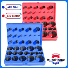 826PCS SAE Metric Rubber O-Ring Washer Assortment Kit Automotive Storage Case