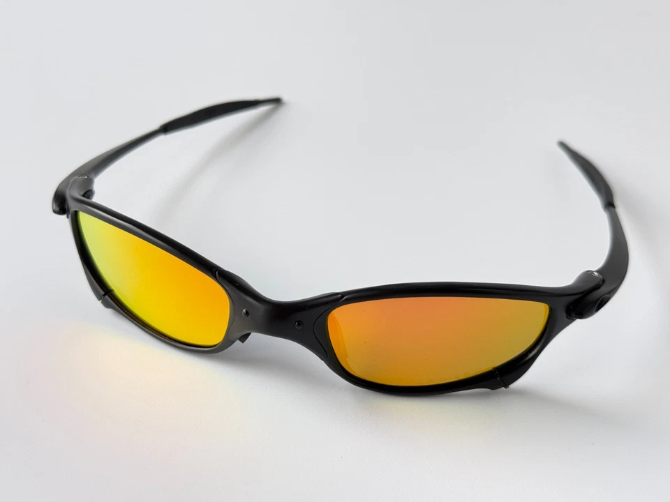 Gafas de sol Oakley Juliet X-Metal lentes de iridio fuego para hombre deportivas de colección raras Foto 3 de 4