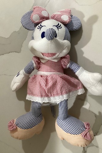 Disney Parks MINNIE MOUSE Seersucker Fabric Plush 15” - Bild 7 von 7