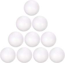 12Pcs 2" White Polystyrene Foam Balls Smooth Round Solid Ball for Crafts, Art, D