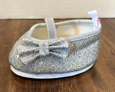 BUILD-A-BEAR WORKSHOP Mary Janes Ballet Flat Silver Sparkly Left Replacement