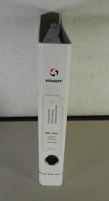 Spare parts list/parts catalogue Schaeff wheel loader SKL 843 status 11/2000