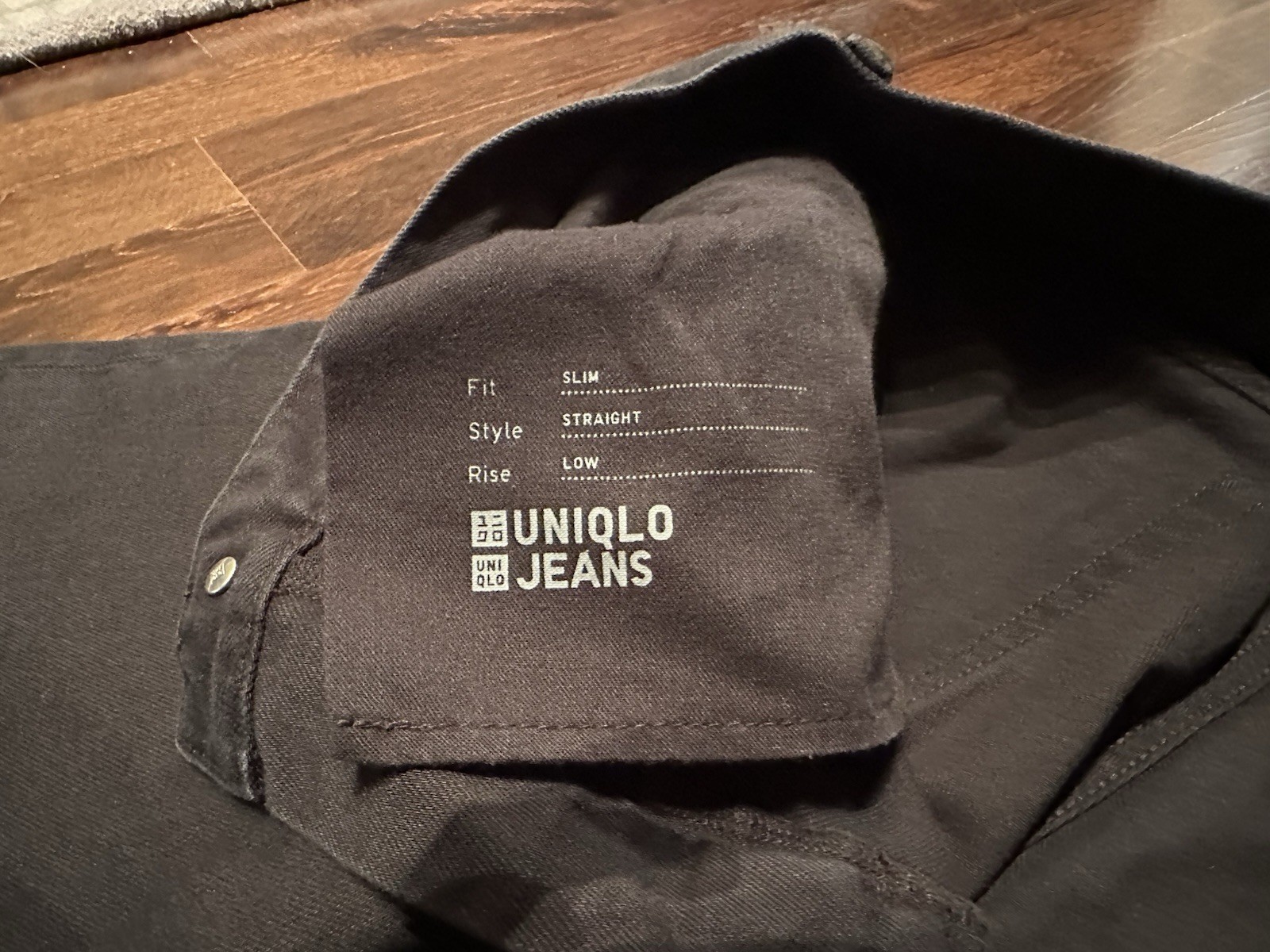 Uniqlo Men's Stretch Selvedge Slim Fit Jeans Size 33W 09 Black thumbnail 4