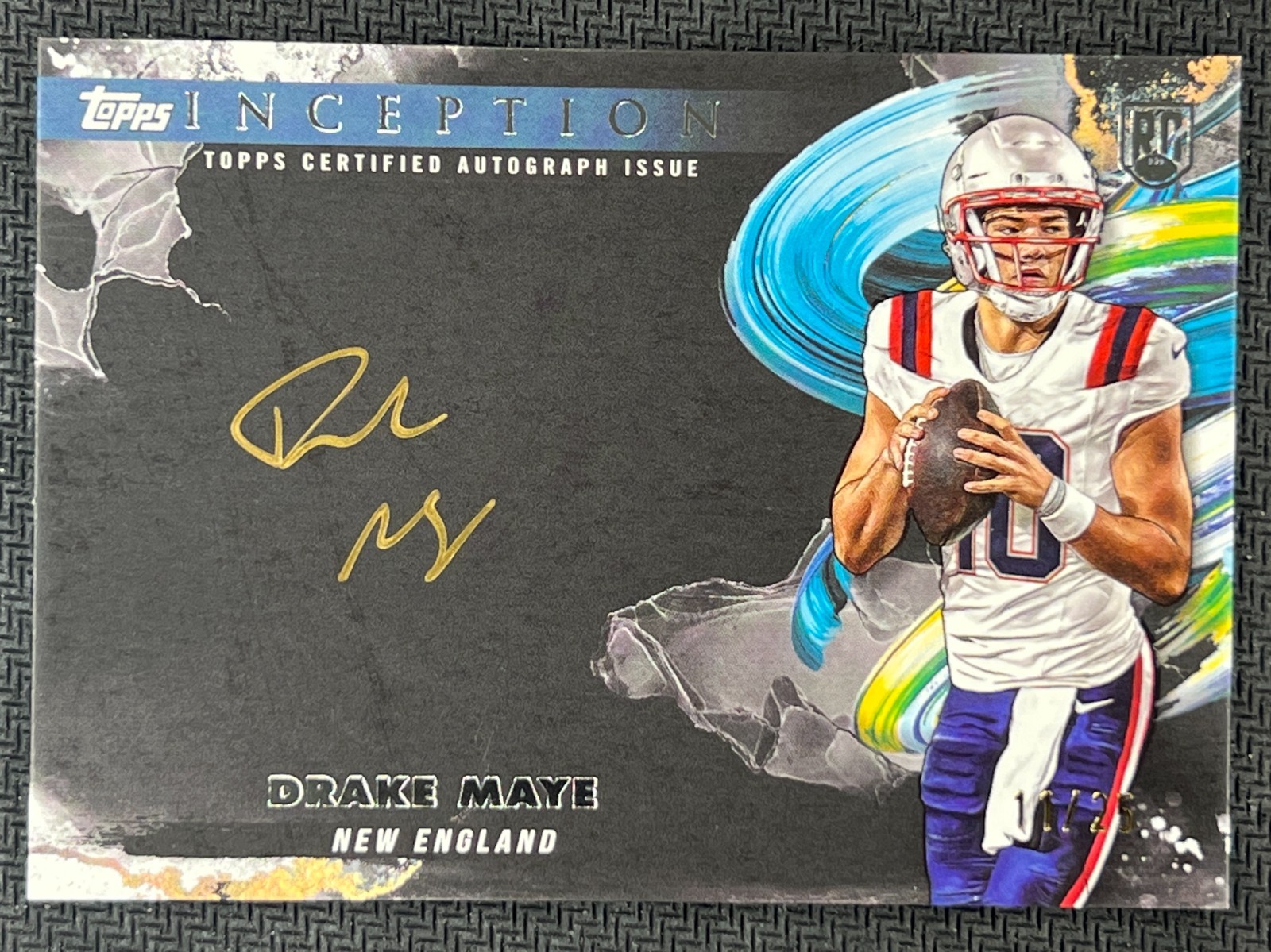 2024 Topps Inception Silver Signings #ISS-DM Drake Maye RC Rookie Gold Auto /25