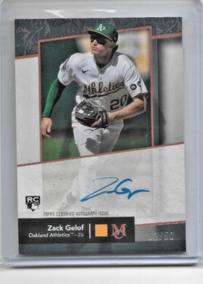 2024 Topps Museum Zack Gelof Archival Gold Rookie Autograph Card #AA-ZG  /50