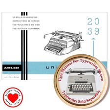 Adler Universal 20 Typewriter User Instruction Manual Directions Guide Booklet thumbnail