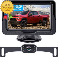 Backup Camera Easy Setup Plug Play HD 1080P No-Delay Waterproof Clear Night