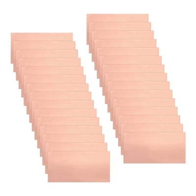 Feuilles de cuivre conducteur unilatéral 100x50x0,05mm pour crafts 30 pcs - Photo 1/4