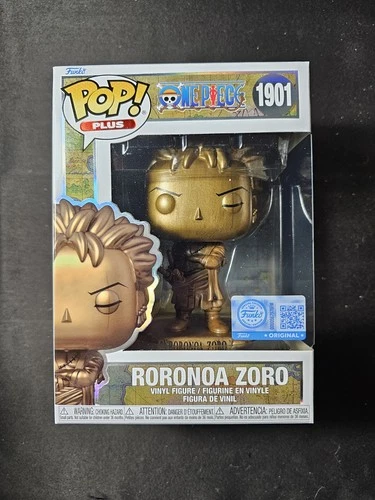 Funko Pop! Roronoa Zoro #1901 Anime One Piece Bronze Statue Funko Shop Exclusive