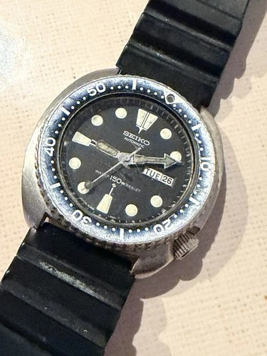 Vintage SEIKO 6309-7049 Turtle Diver's Wristwatch  SUWA Dial