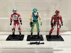GI Joe 25th Figure lot Cobra Pilot Driver set 2009 Wild Weasel AVAC Copperhead