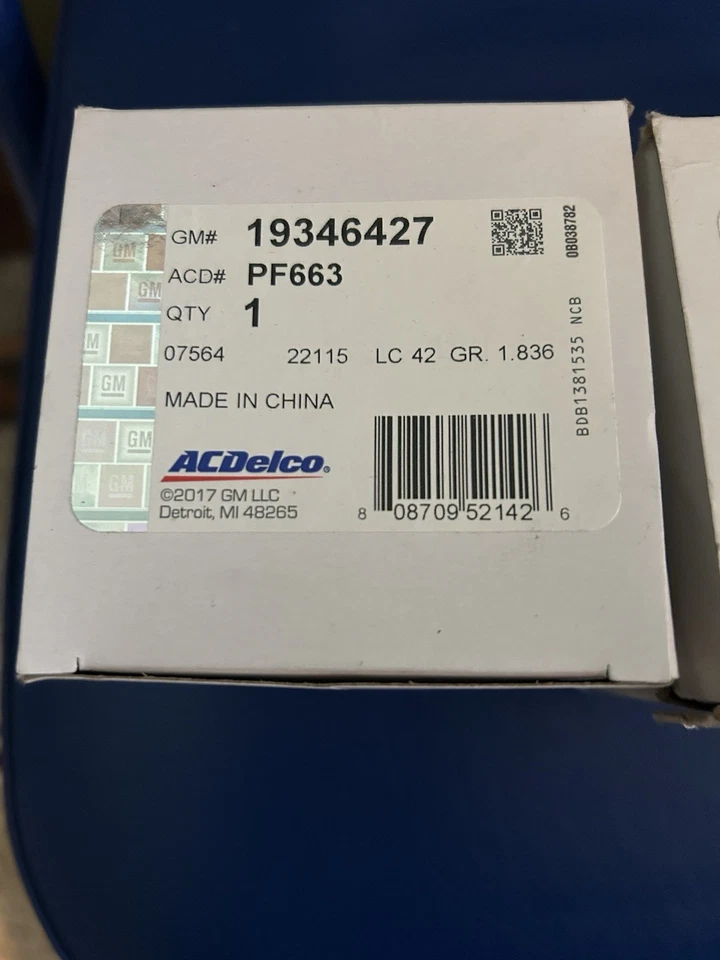 Filtros de aceite AC Delco PF-663 - Paquete de 3 Foto 3 de 3