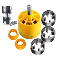 7Pcs PVC Pipe Threader PVC Thread Maker Tool for Electric Drill PVC Threader