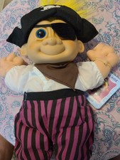 Vintage Russ Troll Kidz Sinbad The Pirate 11" With Eye Patch Hat With Tags