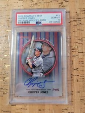 2019 Bowmans Best Chipper Jones '99 Franchise Favorites Auto #CJ PSA GEM MINT 10