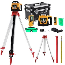 Self-Leveling 360 Rotary Rotating Green Beam Laser Level with Tripod Caliper