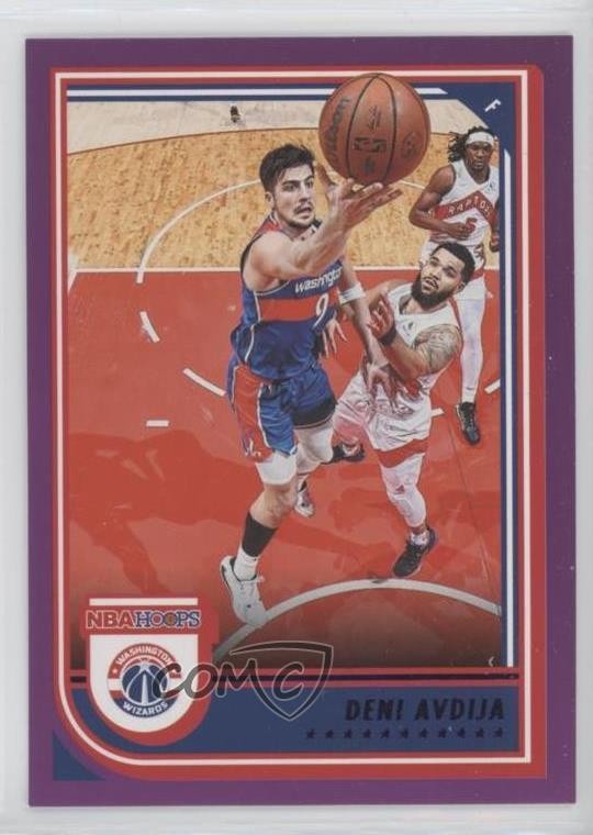 2022-23 Panini NBA Hoops Purple Deni Avdija #118 0w8