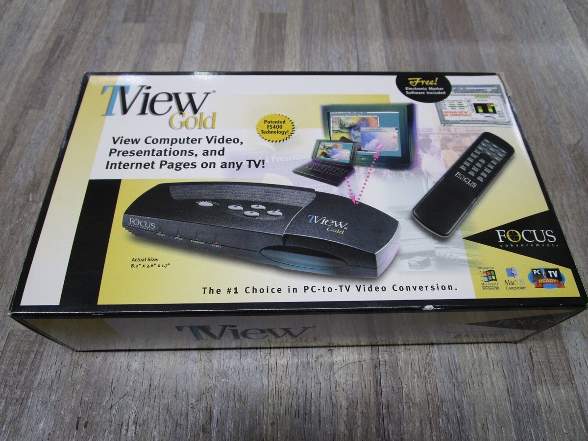 NEW Focus TView Gold Computer Video PC to TV Video Conversion NEW