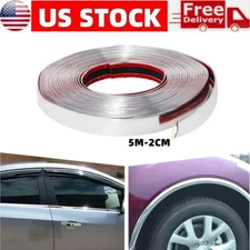 3/4" Chrome Trim Molding Strip Auto Body Decoration Car Door Side Protector 16ft